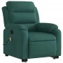 Silla de masaje reclinable de pie de tela verde oscura de vidaXL, Sillones - Ref: Foro24-3204998, Precio: 340,63 €, Descuento: %