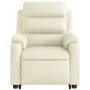 Sillón reclinable de masaje de pie cuero artificial color crema by vidaXL, Armchairs - Ref: Foro24-3205050, Price: 343,43 €, ...