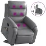 Massage-Fußstütze Relaxsessel aus grauem Kunstleder von vidaXL, Sessel - Ref: Foro24-3205052, Preis: 312,36 €, Rabatt: %