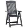 Reclining garden chairs 2 units anthracite gray plastic by vidaXL, Garden chairs - Ref: Foro24-48768, Price: 128,33 €, Discou...