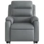 Sillón reclinable de masaje de pie cuero artificial gris by vidaXL, Armchairs - Ref: Foro24-3205052, Price: 307,73 €, Discoun...