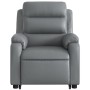 Sillón reclinable de masaje de pie cuero artificial gris by vidaXL, Armchairs - Ref: Foro24-3205052, Price: 292,32 €, Discoun...