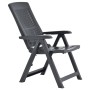 Reclining garden chairs 2 units anthracite gray plastic by vidaXL, Garden chairs - Ref: Foro24-48768, Price: 128,33 €, Discou...