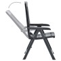 Reclining garden chairs 2 units anthracite gray plastic by vidaXL, Garden chairs - Ref: Foro24-48768, Price: 128,33 €, Discou...