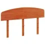 Cabecero de cama madera maciza de pino marrón cera 120 cm de vidaXL, Cabeceros y pies de cama - Ref: Foro24-842513, Precio: 4...