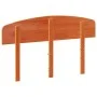 Cabecero de cama madera maciza de pino marrón cera 120 cm de vidaXL, Cabeceros y pies de cama - Ref: Foro24-842513, Precio: 4...