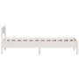 White pine wood bed frame with headboard 100x200cm by vidaXL, Beds and slatted bases - Ref: Foro24-842759, Price: 94,56 €, Di...