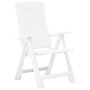 Reclining garden chairs, 2 units, white plastic by vidaXL, Garden chairs - Ref: Foro24-48760, Price: 146,79 €, Discount: %
