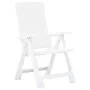 Verstellbare Gartenstühle 2 Einheiten weißer Kunststoff von vidaXL, Gartenstühle - Ref: Foro24-48760, Preis: 158,10 €, Rabatt: %