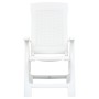 Reclining garden chairs, 2 units, white plastic by vidaXL, Garden chairs - Ref: Foro24-48760, Price: 146,79 €, Discount: %
