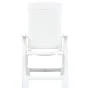 Reclining garden chairs, 2 units, white plastic by vidaXL, Garden chairs - Ref: Foro24-48760, Price: 153,57 €, Discount: %