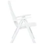 Reclining garden chairs, 2 units, white plastic by vidaXL, Garden chairs - Ref: Foro24-48760, Price: 153,57 €, Discount: %