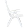 Verstellbare Gartenstühle 2 Einheiten weißer Kunststoff von vidaXL, Gartenstühle - Ref: Foro24-48760, Preis: 146,79 €, Rabatt: %