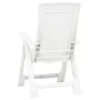 Verstellbare Gartenstühle 2 Einheiten weißer Kunststoff von vidaXL, Gartenstühle - Ref: Foro24-48760, Preis: 158,10 €, Rabatt: %