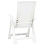 Verstellbare Gartenstühle 2 Einheiten weißer Kunststoff von vidaXL, Gartenstühle - Ref: Foro24-48760, Preis: 146,79 €, Rabatt: %