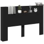 Bed headboard with LED light black 160x16.5x103.5 cm by vidaXL, Headboards and footboards - Ref: Foro24-839253, Price: 101,72...