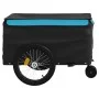 Remolque para bicicleta hierro negro y azul 45 kg de vidaXL, Remolques para bicicletas - Ref: Foro24-94114, Precio: 105,98 €,...