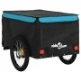 Remolque para bicicleta hierro negro y azul 45 kg de vidaXL, Remolques para bicicletas - Ref: Foro24-94114, Precio: 105,98 €,...