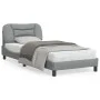 Bed frame with light gray fabric headboard 80x200 cm by vidaXL, Beds and slatted bases - Ref: Foro24-3207730, Price: 133,54 €...