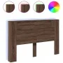 Braunes Eichenholz-Kopfteil mit LED-Licht 160x16,5x103,5 cm. von vidaXL, Kopf- und Fußteile - Ref: Foro24-839258, Preis: 105,...