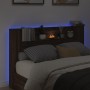 Braunes Eichenholz-Kopfteil mit LED-Licht 160x16,5x103,5 cm. von vidaXL, Kopf- und Fußteile - Ref: Foro24-839258, Preis: 106,...