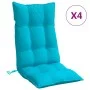 Kissen für Stühle mit hoher Rückenlehne, 4 Stück, aus türkisfarbenem Oxford-Stoff. von vidaXL, Kissen für Stühle und Sofas - ...