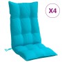 Kissen für Stühle mit hoher Rückenlehne, 4 Stück, aus türkisfarbenem Oxford-Stoff. von vidaXL, Kissen für Stühle und Sofas - ...