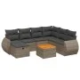 Set de sofás de jardín 8 pzas y cojines ratán sintético gris by vidaXL, Garden sets - Ref: Foro24-3265078, Price: 490,05 €, D...
