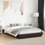 Engineered wood black bed frame 150x200 cm by vidaXL, Beds and slatted bases - Ref: Foro24-3209850, Price: 138,55 €, Discount: %