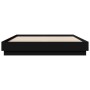 Estructura de cama madera de ingeniería negra 150x200 cm de vidaXL, Camas y somieres - Ref: Foro24-3209850, Precio: 145,79 €