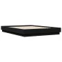 Engineered wood black bed frame 150x200 cm by vidaXL, Beds and slatted bases - Ref: Foro24-3209850, Price: 138,55 €, Discount: %