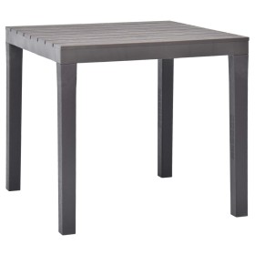 Mocha plastic garden table 78x78x72 cm by vidaXL, Garden tables - Ref: Foro24-48785, Price: 111,47 €, Discount: %