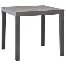 Mocha plastic garden table 78x78x72 cm by vidaXL, Garden tables - Ref: Foro24-48785, Price: 122,77 €, Discount: %
