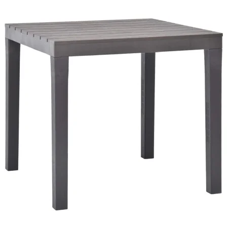 Mocha plastic garden table 78x78x72 cm by vidaXL, Garden tables - Ref: Foro24-48785, Price: 108,97 €, Discount: %