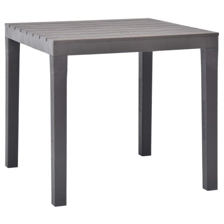 Mokkafarbener Gartentisch aus Kunststoff 78x78x72 cm von vidaXL, Gartentische - Ref: Foro24-48785, Preis: 106,61 €, Rabatt: %
