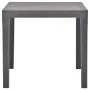 Mesa de jardín de plástico color moca 78x78x72 cm de vidaXL, Mesas de jardín - Ref: Foro24-48785, Precio: 108,97 €, Descuento: %