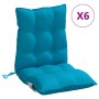 Cojines para silla respaldo bajo 6 uds tela Oxford azul claro by vidaXL, Cushions for chairs and sofas - Ref: Foro24-377685, ...