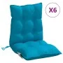 Cojines para silla respaldo bajo 6 uds tela Oxford azul claro de vidaXL, Cojines para sillas y sofás - Ref: Foro24-377685, Pr...