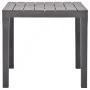 Mesa de jardín de plástico color moca 78x78x72 cm de vidaXL, Mesas de jardín - Ref: Foro24-48785, Precio: 108,97 €, Descuento: %