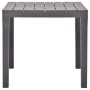 Mokkafarbener Gartentisch aus Kunststoff 78x78x72 cm von vidaXL, Gartentische - Ref: Foro24-48785, Preis: 106,61 €, Rabatt: %