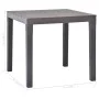 Mesa de jardín de plástico color moca 78x78x72 cm de vidaXL, Mesas de jardín - Ref: Foro24-48785, Precio: 108,97 €, Descuento: %