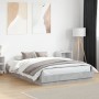 Engineered wood bed frame in concrete gray, 150x200cm. by vidaXL, Beds and slatted bases - Ref: Foro24-3209852, Price: 128,93...