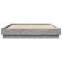 Engineered wood bed frame in concrete gray, 150x200cm. by vidaXL, Beds and slatted bases - Ref: Foro24-3209852, Price: 128,93...