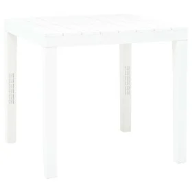 White plastic garden table 78x78x72 cm by vidaXL, Garden tables - Ref: Foro24-48783, Price: 87,76 €, Discount: %
