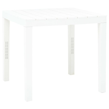Weißer Gartentisch aus Kunststoff 78x78x72 cm von vidaXL, Gartentische - Ref: Foro24-48783, Preis: 86,12 €, Rabatt: %