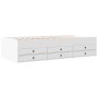 Engineered wood sun lounger with drawers in white, 90x190 cm. by vidaXL, Beds and slatted bases - Ref: Foro24-3280881, Price:...