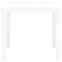 White plastic garden table 78x78x72 cm by vidaXL, Garden tables - Ref: Foro24-48783, Price: 86,12 €, Discount: %