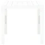 White plastic garden table 78x78x72 cm by vidaXL, Garden tables - Ref: Foro24-48783, Price: 86,12 €, Discount: %