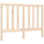 Double bed frame with solid wood headboard by vidaXL, Beds and slatted bases - Ref: Foro24-3193761, Price: 119,69 €, Discount: %