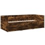 Tumbona con cajones madera ingeniería roble ahumado 100x200 cm de vidaXL, Camas y somieres - Ref: Foro24-3280815, Precio: 175...